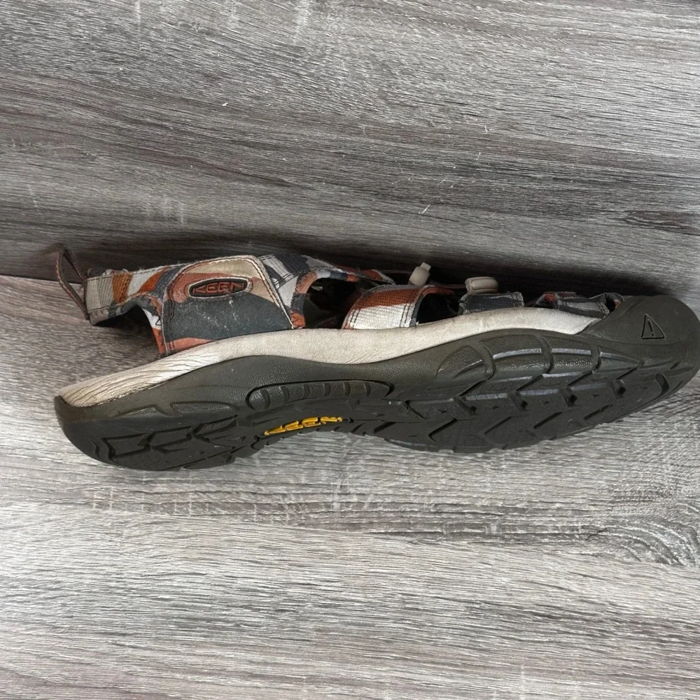 KEEN Newport H2 Sandals Mens 13 Geometric Camo Waterproof Hiking Sport Shoes